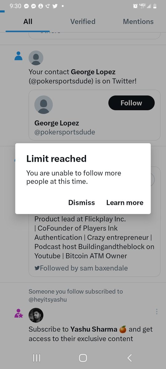 DavidMichaelMc9's tweet photo. @azar3nko 

Could not follow you back.

Clear evidence of ongoing heinous crime by @twotter. https://t.co/r2k18psReW