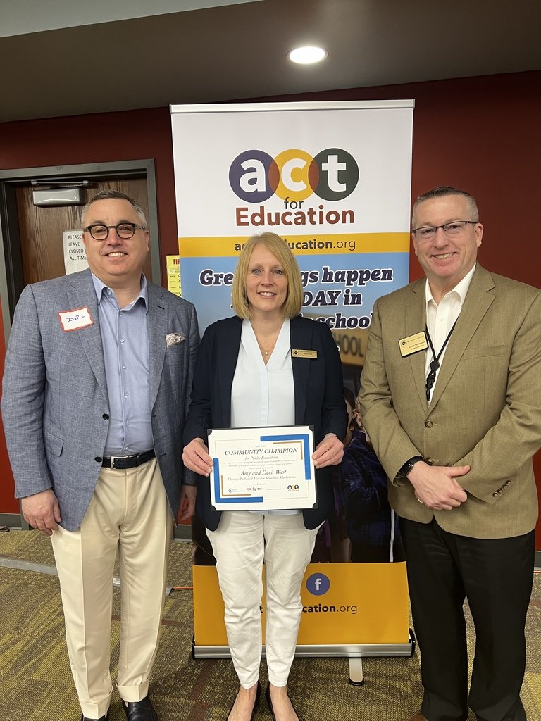 HFLCSD's tweet photo. Congratulations to Amy and Deric West on being honored with the 2023 Community Champion for Public Education Award. This honor recognizes local businesses and leaders who serve as exceptional supporters of our public schools and students. #WeAreHFL #Act4Ed https://t.co/aYkRO4fpfG