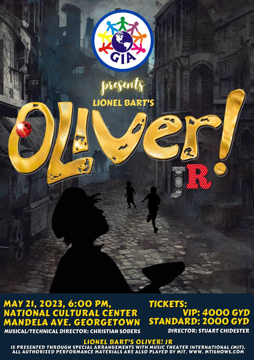 giagyorg's tweet photo. Tickets available at the National Cultural Center box office!

Tickets: 
VIP : $4000
STANDARD: $2000

Directed by Stuart Chidester
Musical &amp; Technical Director - Christian Sobers https://t.co/tgnkjZCcL6
