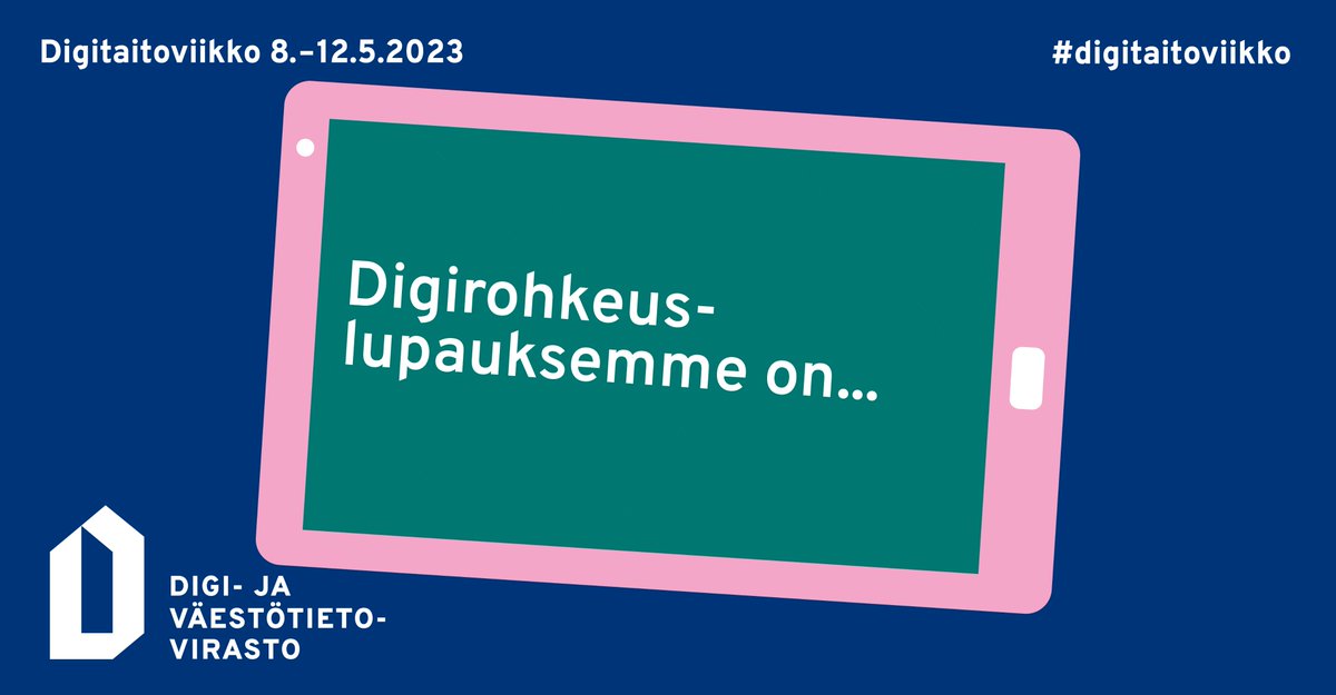 "Digirohkeuslupauksemme on... aina tukenasi. Digitukea seniorilta seniorille." - Enter ry

Nyt vietetään Digitaitoviikkoa! Teemana on tänä vuonna: Digirohkeutta organisaatioiden ja ihmisten yhteistyöllä! Tutustu: dvv.fi/digitaitoviikko

#digirohkeus #digitaitoviikko