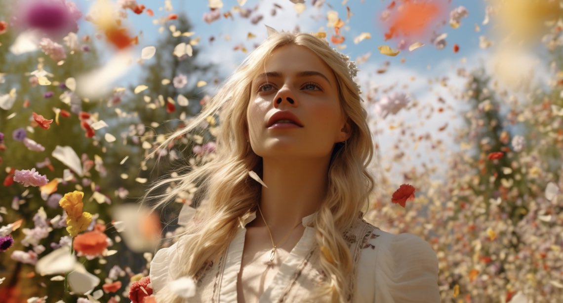 shisele23q's tweet photo. Y las últimas de esta serie, buscando un estilo a lo “Midsommar movie” 💐🐻
#midjourney5 #AIArtwork https://t.co/piaBBpBe5s