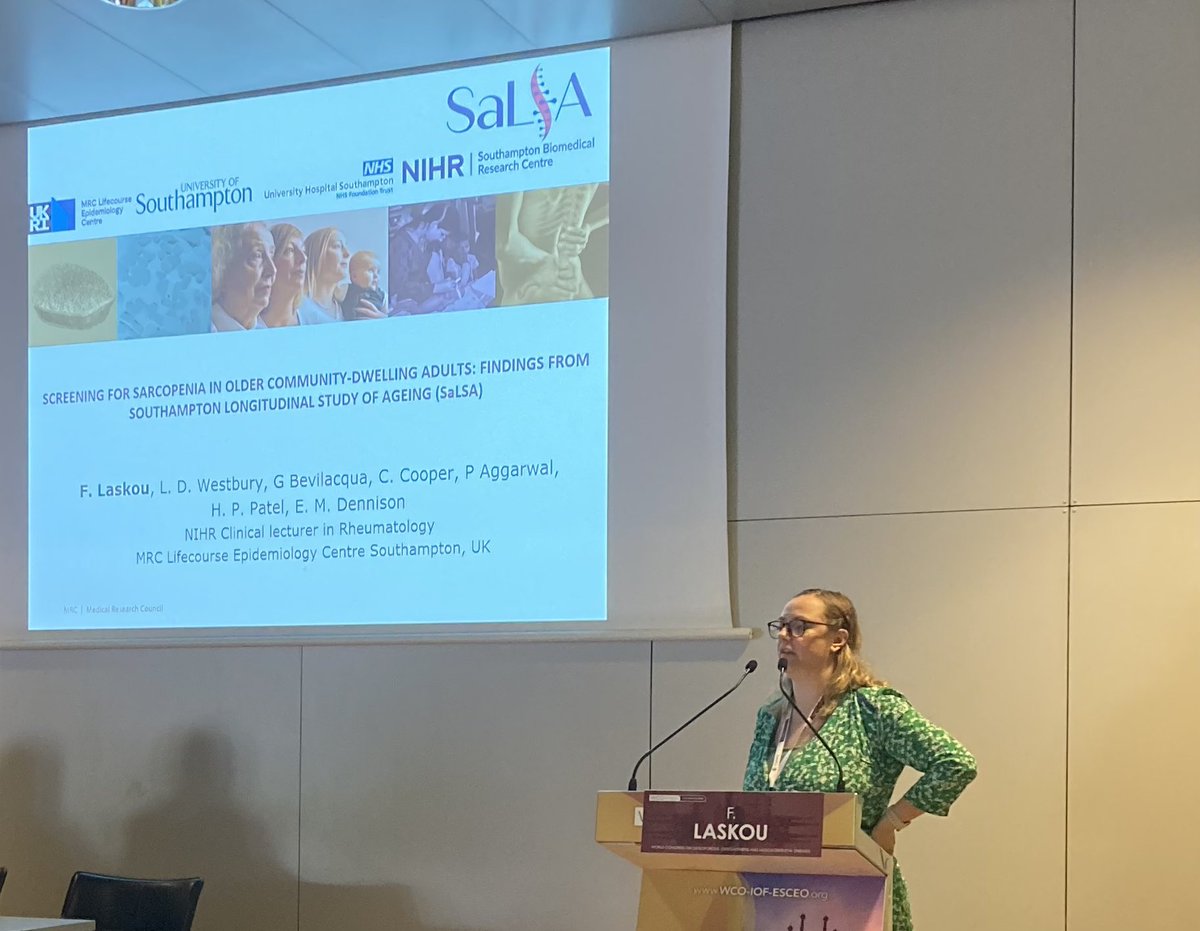 MRCLEC (@mrc_leu) on Twitter photo Great presentation by Dr Faidra Laskou <a href="/LaskouFaidra/">LaskouFaidra</a> on the correlates of sarcopenia in the Southampton Longitudinal Study of Ageing!
<a href="/iofbonehealth/">Osteoporosis IOF</a> #osteocongress <a href="/UoS_Medicine/">Southampton Medicine</a> #WCOBarcelona Great presentation by Dr Faidra Laskou <a href="/LaskouFaidra/">LaskouFaidra</a> on the correlates of sarcopenia in the Southampton Longitudinal Study of Ageing!
<a href="/iofbonehealth/">Osteoporosis IOF</a> #osteocongress <a href="/UoS_Medicine/">Southampton Medicine</a> #WCOBarcelona