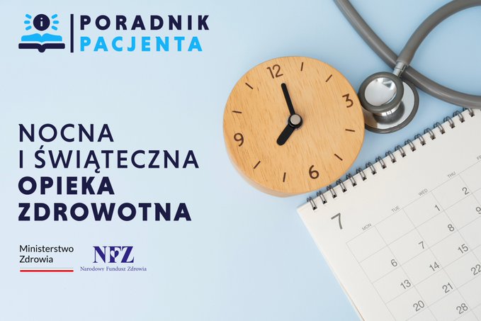 NFZ_GOV_PL's tweet photo. 📖 #PoradnikPacjentaNFZ
🤔 Gdzie do lekarza w nocy, w weekend lub w święta? 👇
👨⚕️ Nocna i Świąteczna Opieka Zdrowotna:
🔴 Od pn-pt w godz. 18:00-8:00
🔴 Całodobowo w #weekend i święta.
☎️ Teleplatforma Pierwszego Kontaktu ➡️ 800 137 200
ℹ️ PORADNIK ⤵️
https://t.co/42qa32xpbe https://t.co/Pr0bLcuIwR