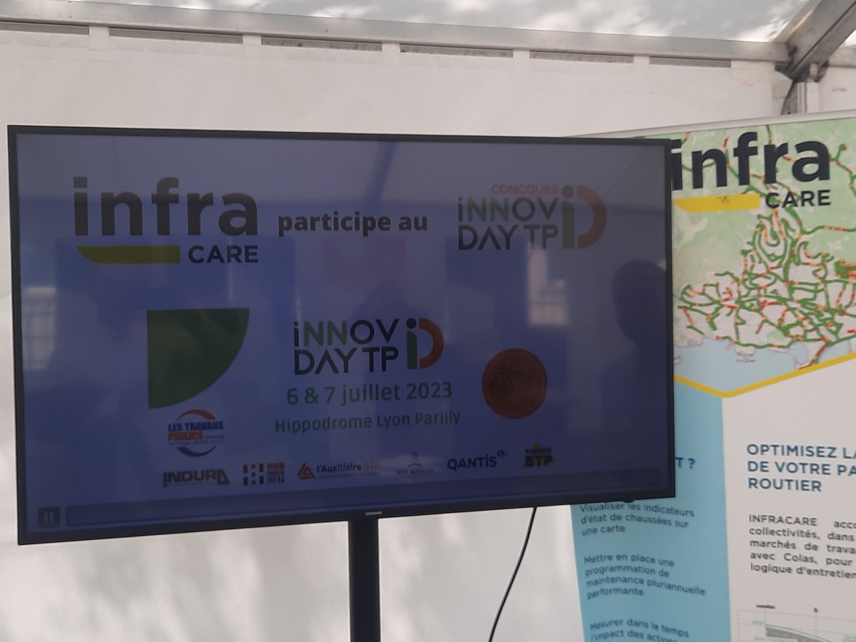 Innovday_tp's tweet photo. Après la journée de l'innovation chez Colas, retrouvez Infracare à Innov Day TP les 6 et 7 juillet 2023 https://t.co/K6ay1hRESI