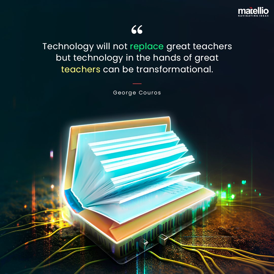 Matellio_Inc's tweet image. Empowering educators with technology can revolutionize the way we learn!

#EdTech #TransformationalTeaching #elearning #onlinelearning #educationtechnology #21stcenturylearning #digitallearning #blendedlearning #flippedlearning #STEMeducation #distancelearning #virtuallearning