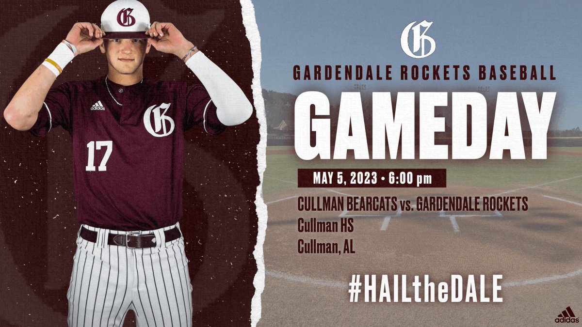 🚨ROCKET BASEBALL TODAY!🚨

🏆 6A Quarterfinals
🆚 Cullman Bearcats
⏰ 6:00 pm
🏟️ Cullman HS
📍 Cullman, AL
📱 GameChanger app (new)

#HailtheDale