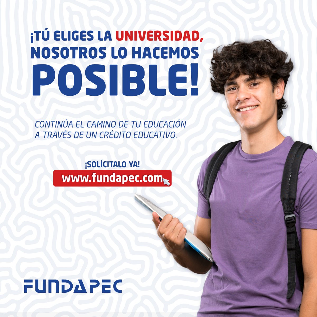 elnuevodiariord's tweet photo. ¡Tú eliges, y @FundapecRD lo hace posible! Para alcanzar tus metas académicas solo necesitas apoyo financiero.
#Fundapec #micréditoeducativo #educación #grado #Universidad #Maestría #Doctorado #summercamps https://t.co/3WTPWaPQkc
