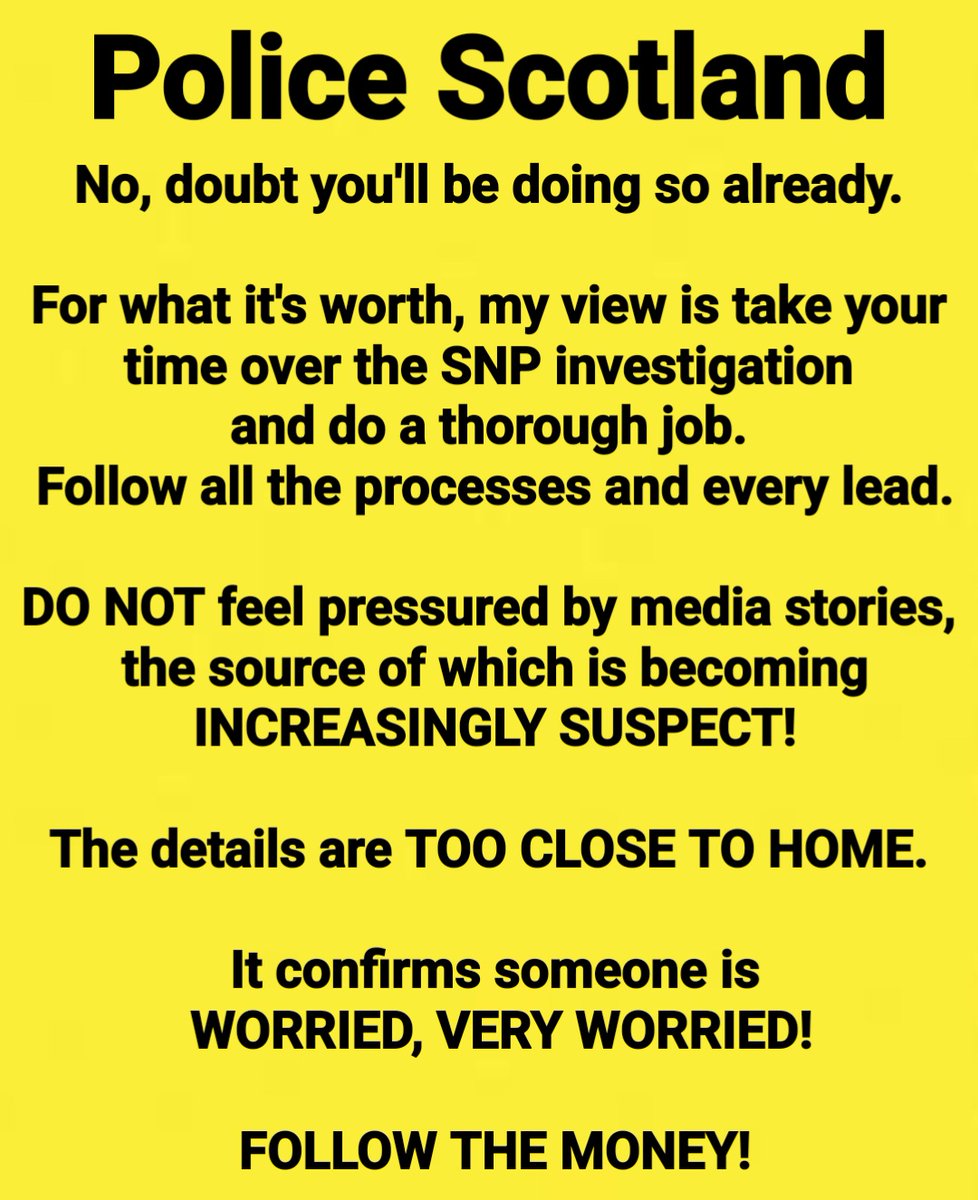 JustAVoter100's tweet photo. A MESSAGE TO
POLICE SCOTLAND...

(Feel free to Retweet if you agree!) https://t.co/ve77UvxC5B