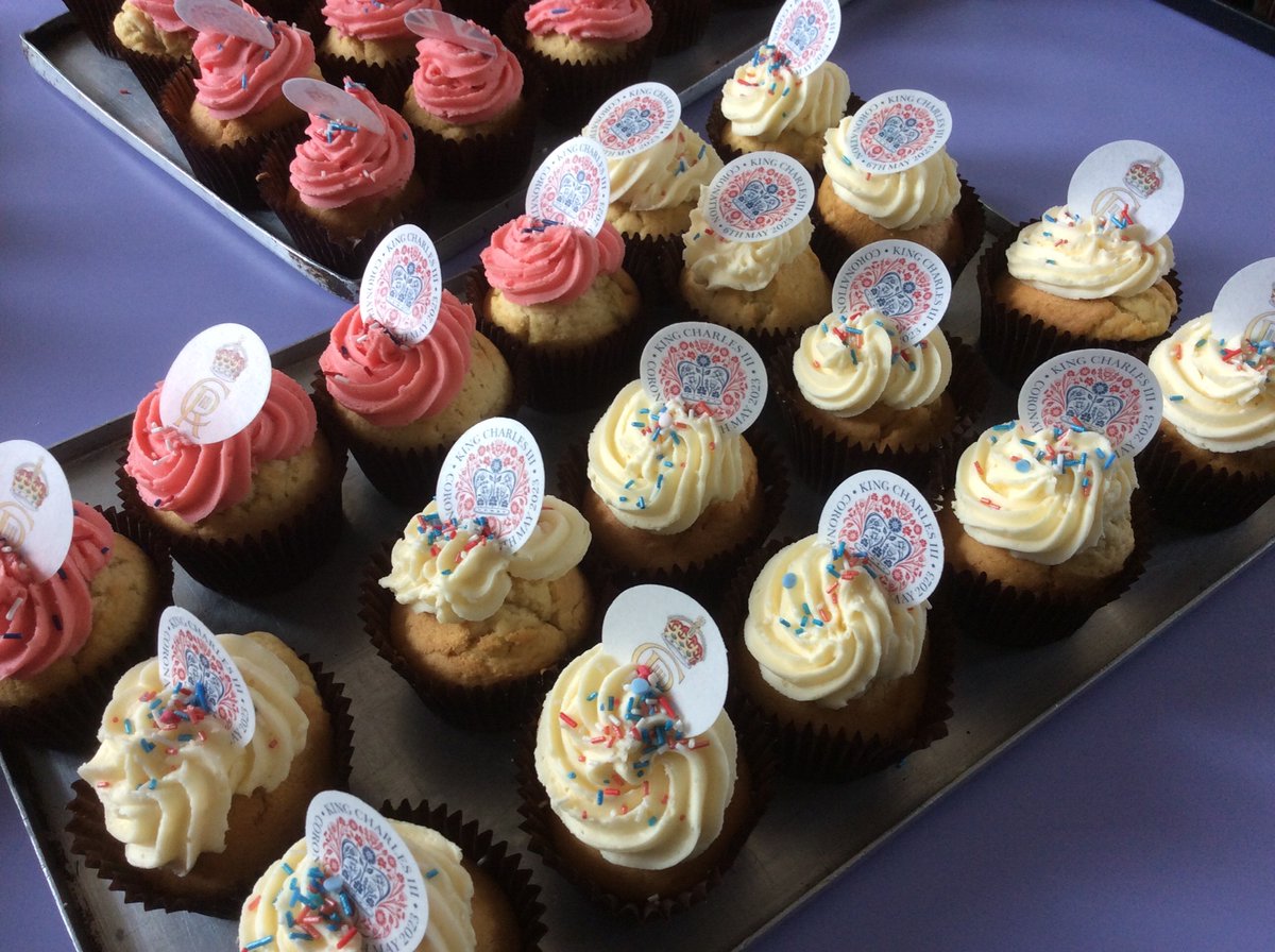 Thankyou to all our kitchen staff for making over 500 cupcakes for the staff and children as part of our Coronation celebrations