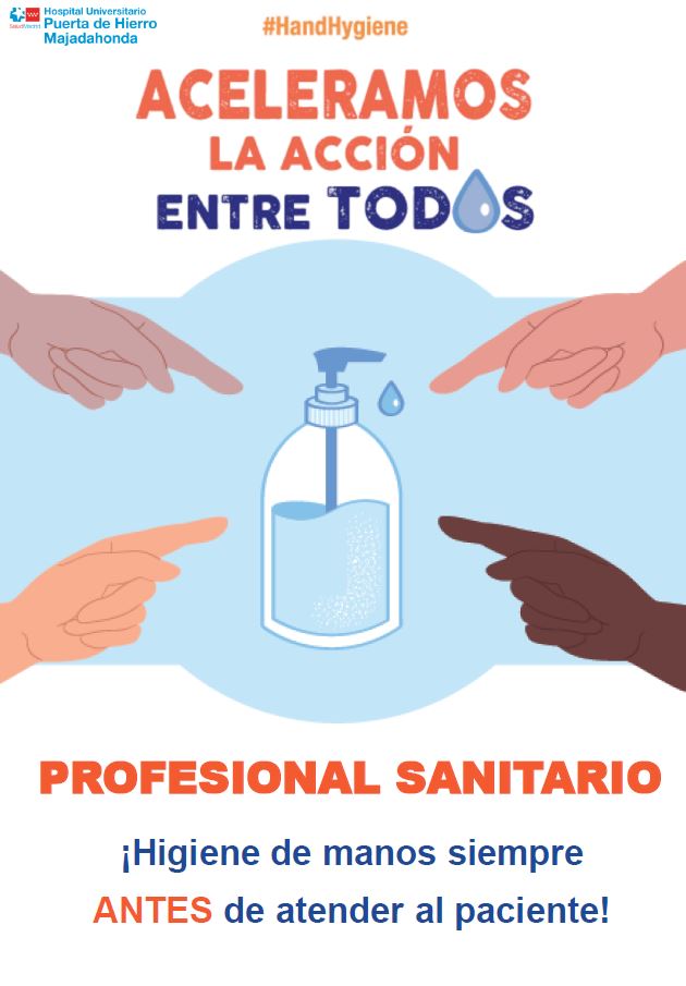 rociochiva's tweet photo. El #HospitalPuertadeHierro se suma un año más al Día Mundial de la Higiene de Manos. Un gesto fácil, pero clave para el cuidado de nuestros pacientes. #somospuertadehierro https://t.co/GH7vWhXIZf