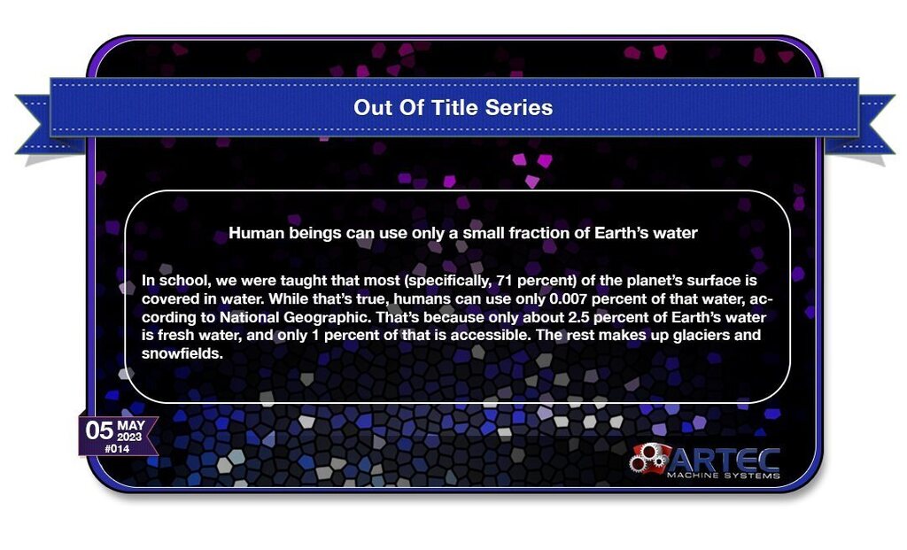 artecmachine's tweet photo. #OutOfTitle Weekly Facts. Issue014 - #Earth 's  #water

Follow Us For More. 
#linkedin : https://t.co/axpugX791d
#Facebook : https://t.co/e5q31Y5cj8
#Instagram : https://t.co/hkkWGBDa5R
#Twitter : https://t.co/wnA13pvMlf
#Web : https://t.co/YpWFBfICNm https://t.co/zLVwnk7xHo