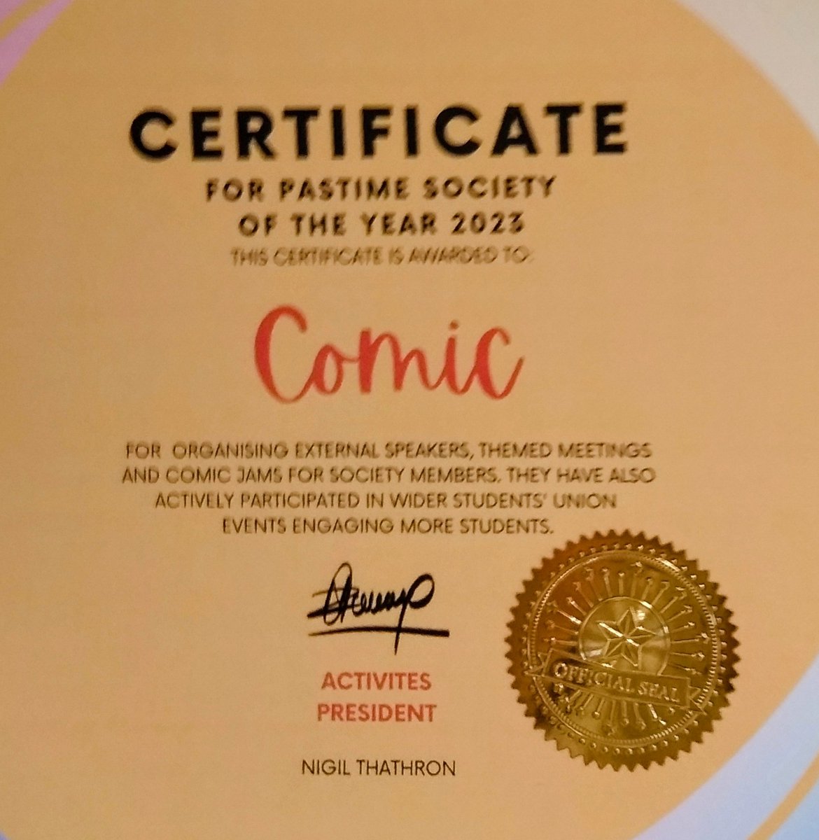 ComicsTeesside's tweet photo. Congratulations to the @TeessideUni #Comics Society for being awarded as the Pastime Society of the Year by the @TeessideSU 
🏆
Join @ComicsTeesside, the UK's first BA/MA Comics &amp; #GraphicNovels courses by visiting https://t.co/c0TPuiLAp4 https://t.co/lgW4giXQu0