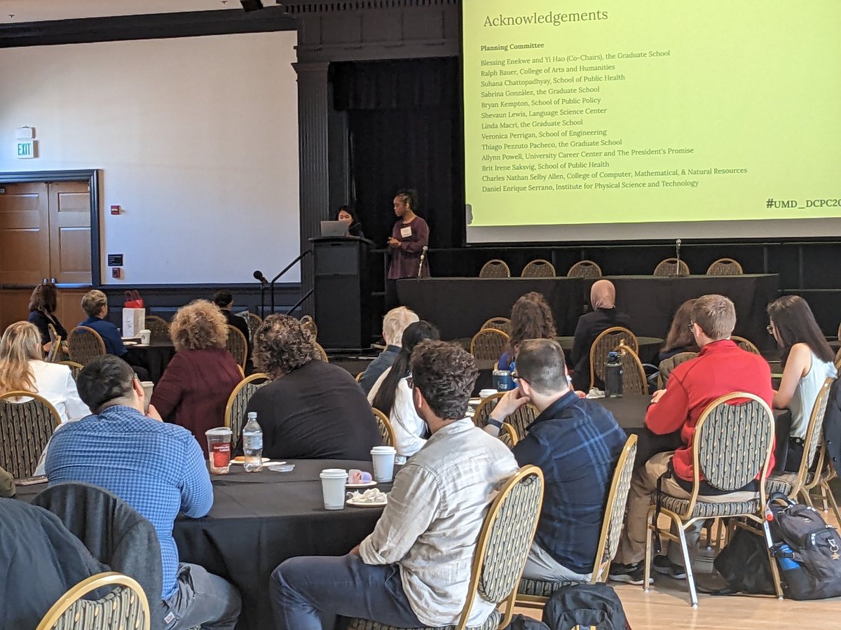 #UMD_DCPC2023 just getting started! <a href="/UMDGradSchool/">UMD Grad School</a> <a href="/UMD_postdocs/">UMD Postdocs (OPA)</a>