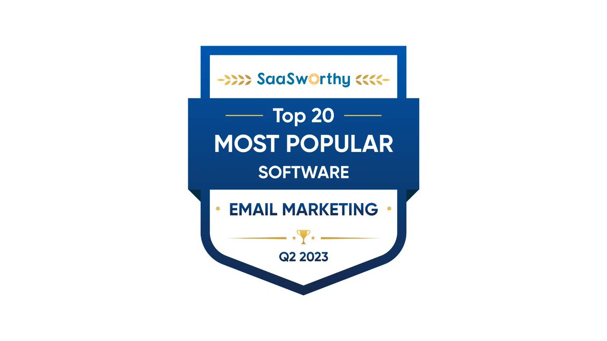 SaaSworthy ranks iContact as the Most Popular Software in Email Marketing. buff.ly/3l01Ijq Well done team @iContact! #saasworthy #icontact #awards #emailmarketing #saas