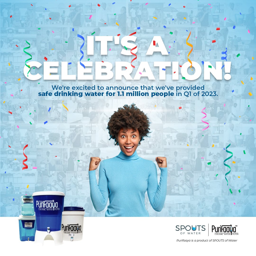Together, we've made a real difference.👏💙🚰

Thanks to each and everyone of you for your hard work in helping us achieve this major milestone. 🤩 #cleanwater #purifaaya #spoutsofwater