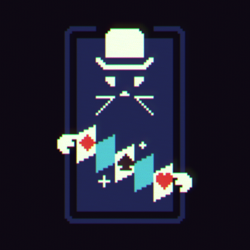 _j4nw's tweet image. 20230505 cardtrick
#pixel_dailies @Pixel_Dailies
#playscii #mrmotext #textmode #pixelart