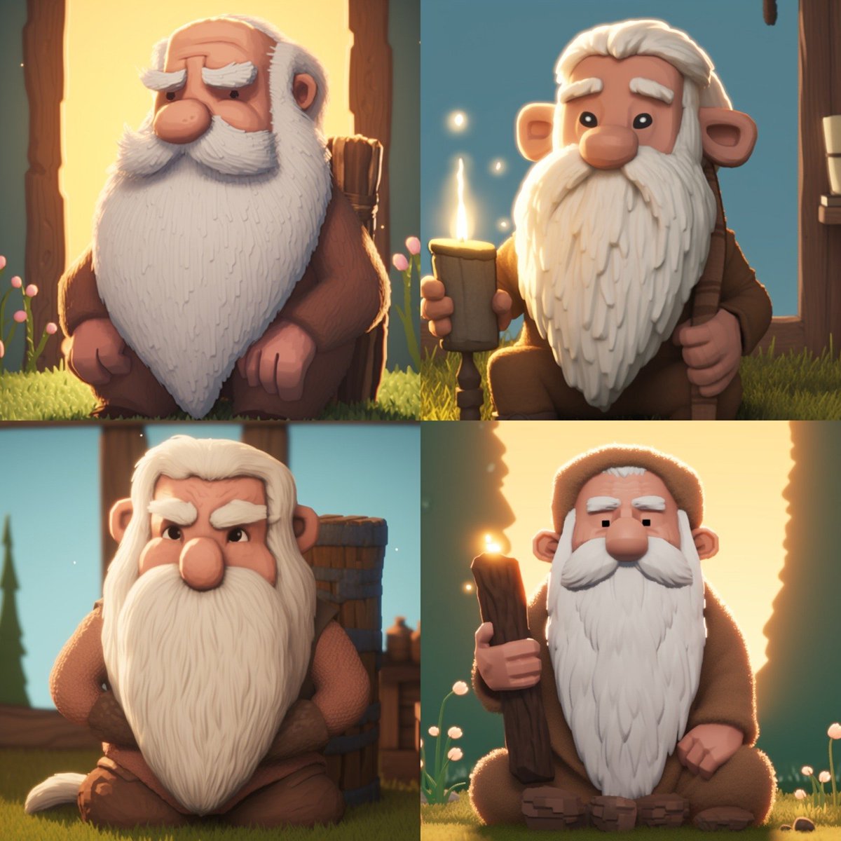 MazecraftGame's tweet photo. Created some Pixar versions of our icon with Midjourney - what do you think? #midjourney #gamedev https://t.co/wKI6zC7xYX