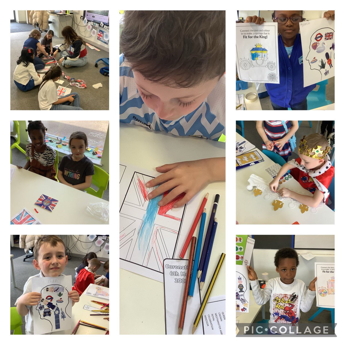 OABroadoak's tweet image. #2GY have worked so hard with their artistic creations for the coronation this afternoon! #y2 #art #creative #Coronation