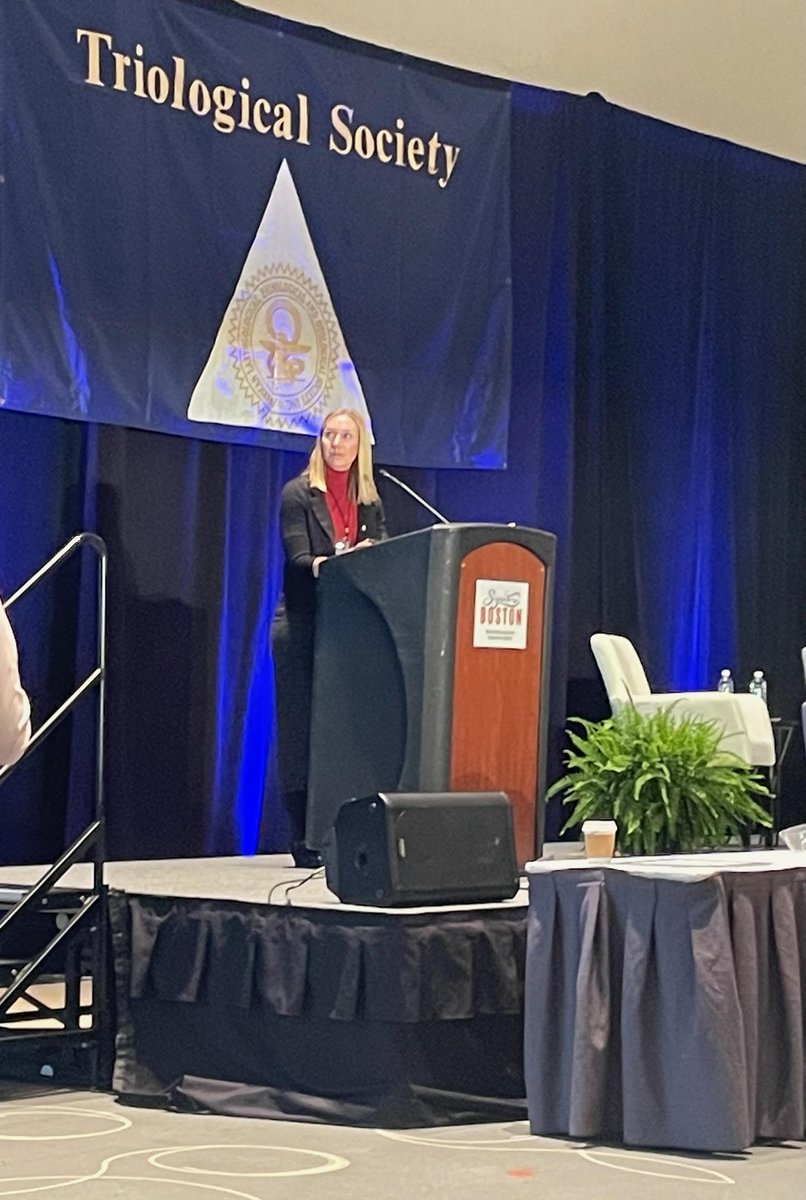 ent_umn's tweet photo. Congratulations to Associate Professor Brianne Roby, MD, for receiving @Triological's Harris P Mosher Award! As part of the event, she also presented her research at #2023COSM. https://t.co/WbXmLwzfUr