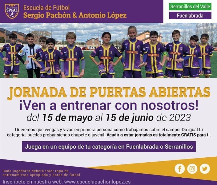 Escuela de Fútbol Sergio Pachón & Antonio López tweet media