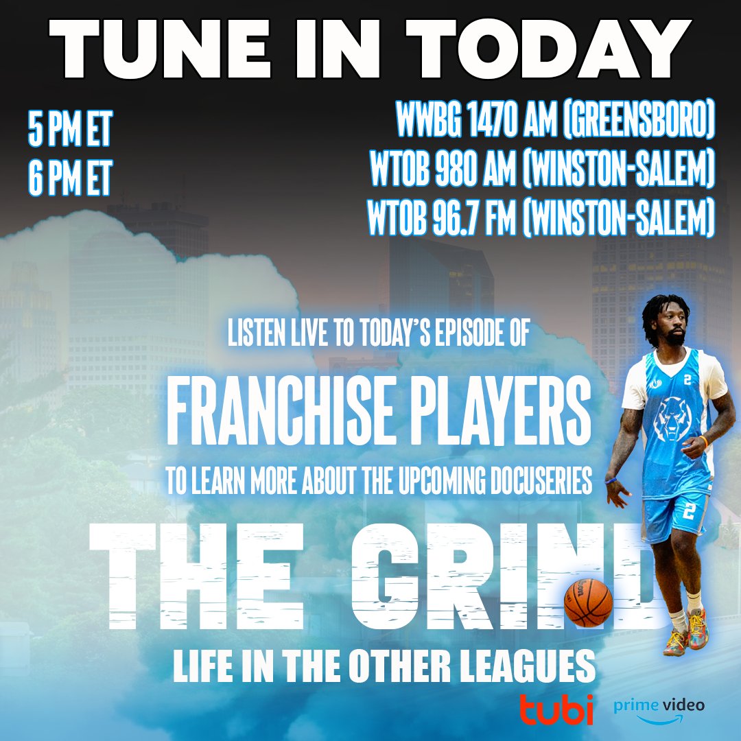 TUNE IN TODAY at 5PM on WWBG 1470 AM and at 6PM on WTOB 980 AM and WTOB 96.7 FM to hear exclusive details about the new docuseries The Grind, featuring the Winston-Salem Wolves in season one!