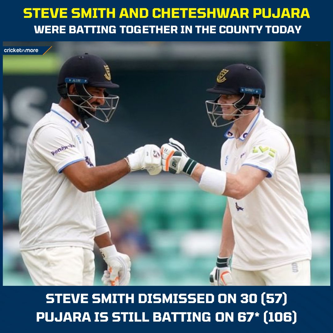Not An Ideal Sussex Debut For Steve Smith!

Cheteshwar Pujara Is Still Going Strong As Usual!

#AUSvIND #Australia #SteveSmith #India #CheteshwarPujara #WTCFinal #CountyCricket2023