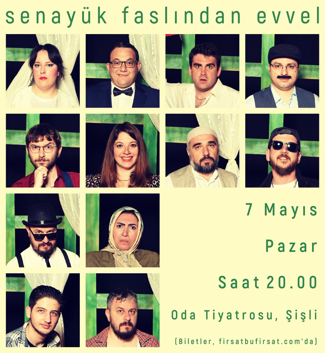7 Mayıs Pazar akşamı saat 20.00'de bir kez daha Oda Tiyatrosu'nda sahnedeyiz. Az sayıda yerimiz kaldı, biletler linktedir 👉 bit.ly/senayuk