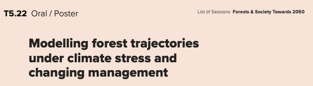 How will forests respond to climate stress and changing management? Working on modelling this? Or needs models to answer it? Consider submitting to session T5.22 at #IUFRO2024 in beautiful Stockholm 23-29th June 2024.
Abstract deadline 2nd June 2023!! iufro2024.com/call-for-congr…