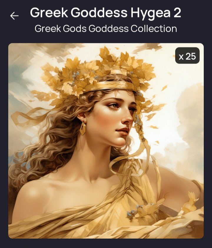 Technomonkee's tweet image. Greek Goddess Hygea#2
25 available 
RULES 👇
Like
Follow 
Retweet 
Tag someone 
Wallet
#NFTs
#EnjinNFT
#Enjin
#NFTGiveaway
#NFTCommunity 
#NFTartwork 
#NFTcollections 
#Greekgods 
#GreekMythology