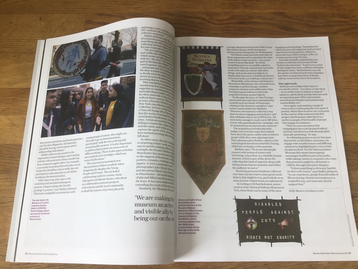 JusticeMuseum's tweet image. We are very excited to be featured in the #MuseumsJournal for March/April 2023 regarding our Young People and Protest exhibition which ran from Jan - Oct 2022

You can view our virtual exhibition here: nationaljusticemuseum.org.uk/museum/exhibit… 

@MuseumsAssoc #NJMProtest