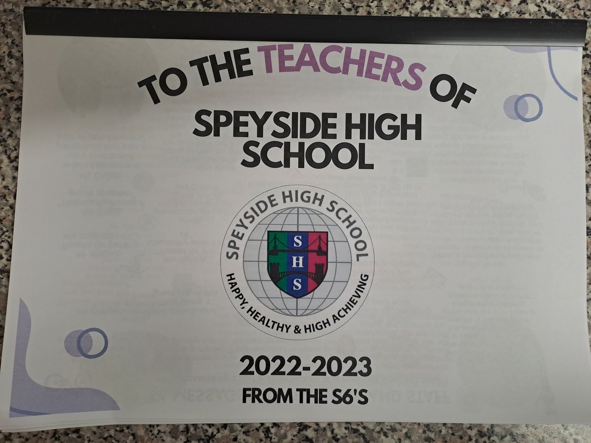 shsheadstudents's tweet photo. Teacher and Staff 'yearbooks' were handed out today that featured kind messages from S6 pupils as well as some memories from the school year! We hope that staff enjoy this little book 😊 #classof2023 #teacher #memory https://t.co/TXlZoM5J9C