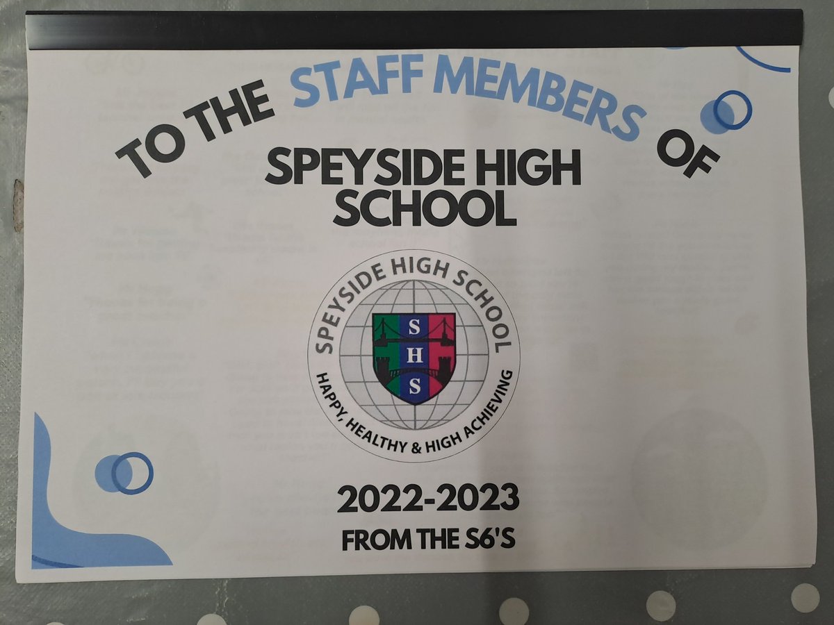 shsheadstudents's tweet photo. Teacher and Staff 'yearbooks' were handed out today that featured kind messages from S6 pupils as well as some memories from the school year! We hope that staff enjoy this little book 😊 #classof2023 #teacher #memory https://t.co/TXlZoM5J9C