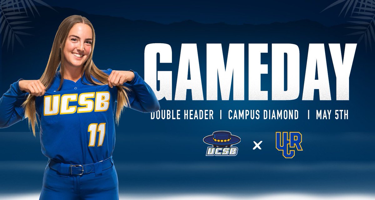 UCSBSoftball's tweet photo. The start of our final weekend at home. Come on out to Campus Diamond and cheer on your Gauchos! 

🆚 UC Riverside
🏟️ Campus Diamond
⏰ 12 p.m. &amp; 2 p.m.
📺 ESPN+
📊 Live Stats https://t.co/HjUlJRA9fw

#GoGauchos https://t.co/69JQaGp4C6