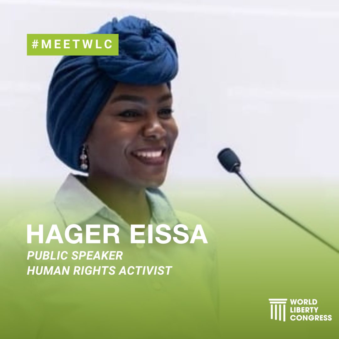 WLCongress's tweet photo. #MeetWLC
Hager Eissa (@hagir222) is an experienced translator, interpreter, a public speaker, and Human Rights activist. She is an Obama Leader cohort 2023 at the Obama Foundation, and a part of the AMEL Institute leadership program 2023.
Hager has been selected as one of the 100 most influential African descent class 2023 by the MIPAD in support of the United Nations. She is a Global Peace Ambassador and country director to Austria, She is the founder of her NGO that promotes education in Sudan, and a Co-Founder of a small community group.
Hager has represented Sudan in several international summits, including the Global Peace Chain Summit in Ukraine. She has been playing a major role in her community by founding an initiative that empowers women of color in achieving their goals and aspirations. Over the past 8 years, she has been a noteworthy leader in peace, education, women empowerment, and human rights.