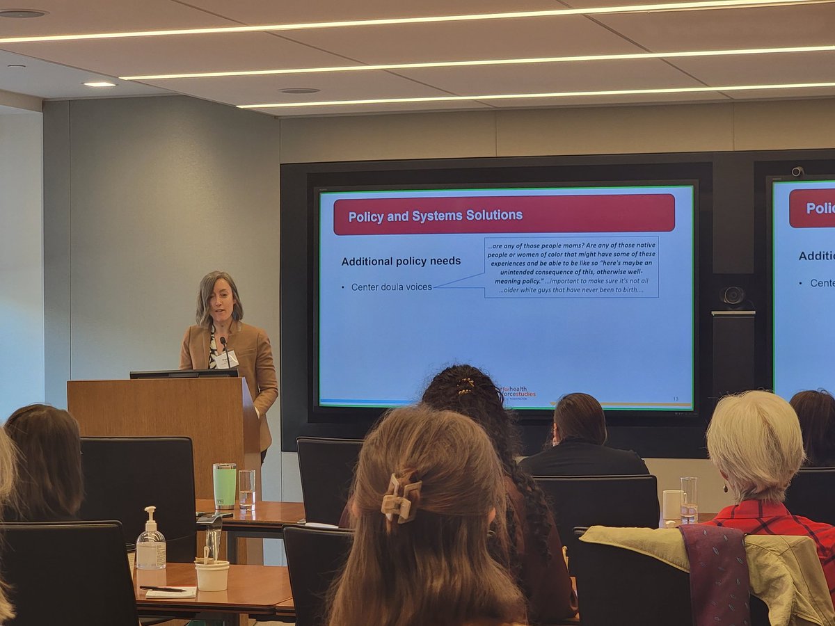 Doulas stress the importance of the birthing parent voice (and their own) being centered in #Medicaid policy discussions, as highlighted in recent <a href="/uwchws/">UW CHWS</a> study findings presented by Paula Kett (<a href="/PaulaKett/">paula kett</a>).
#doulas #maternalhealth #birthoutcomes