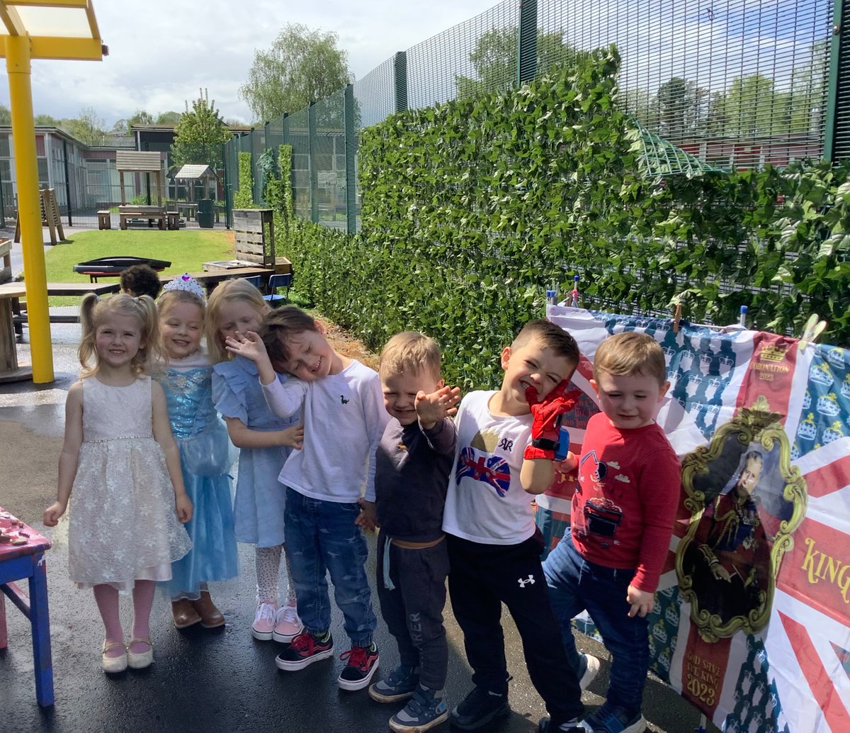 Nursery celebrating the Coronation of King Charles lll <a href="/MillbrookP/">Millbrook Primary</a> @MBHeadteacher