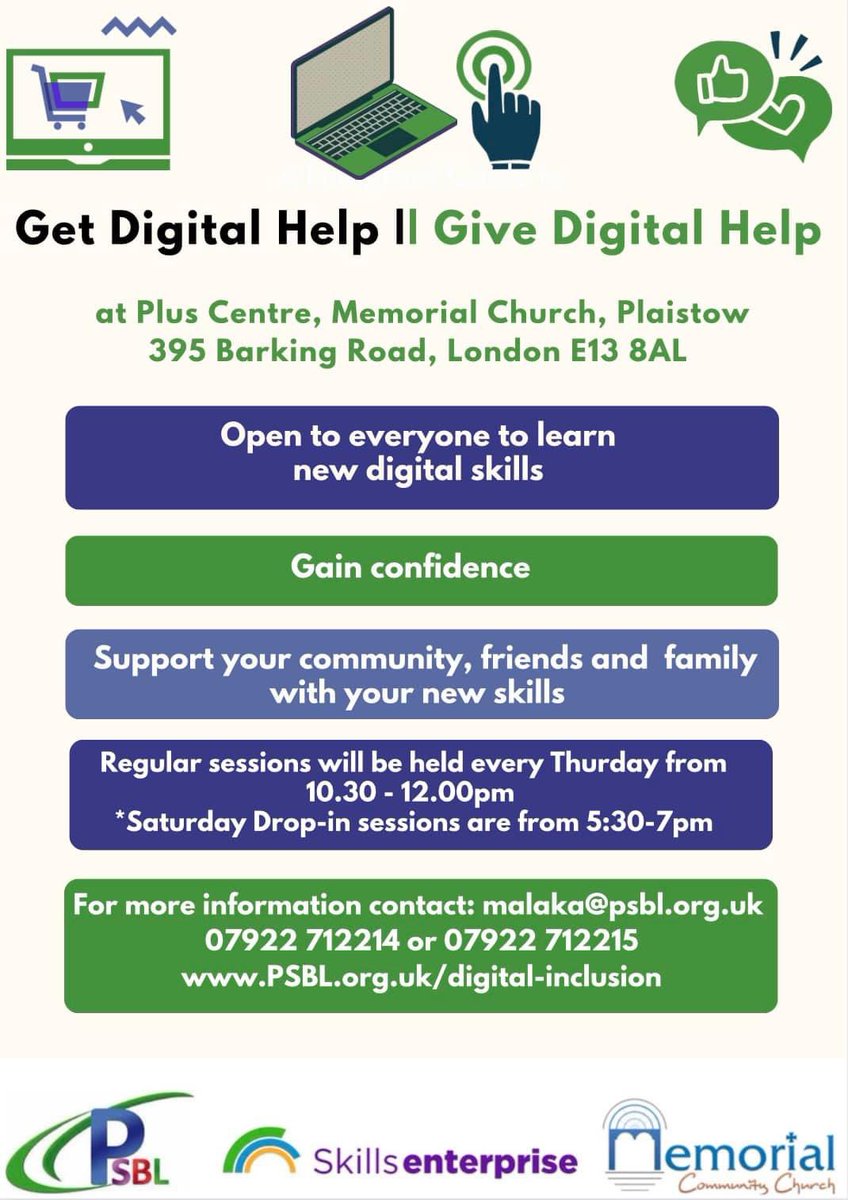 Please note, due to our Kings Coronation event, there will be no digital session taking place on Thursday 11th May. 

#digitalsupport #help #confidence #workshop #communitybuilding #digitaladvertising