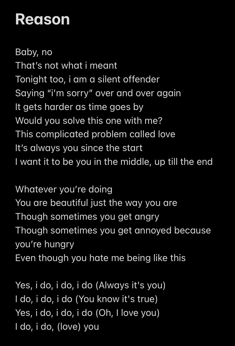 meatzzapizza's tweet photo. Reason by Taeyang.

Eng translation by me (may contain inaccuracies)

DOWN TO EARTH OUT NOW 
#TAEYANGISBACK #TAEYANG #REASON #나는 @Realtaeyang https://t.co/1LPBzdZ8kX