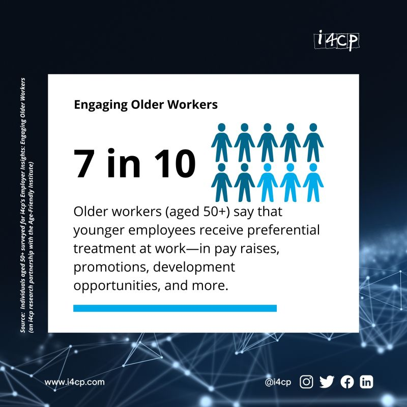 shesuite's tweet photo. @i4cp's new research on older workers confirms what many of us have seen (and perhaps experienced) at work. #workingwhileolder #olderworkers https://t.co/jgNBU1tZrd