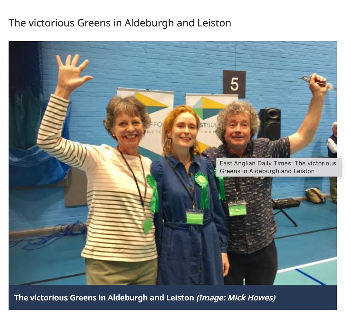 We say: "Clean sweep of #Green candidates in #Aldeburgh &amp; #Leiston speaks loudly of public opinion on #SizewellC. We look forward to working with them to oppose this monstrous project." NB best placed #Conservative also opposes Sizewell C against her party's policy #StopSizewellC