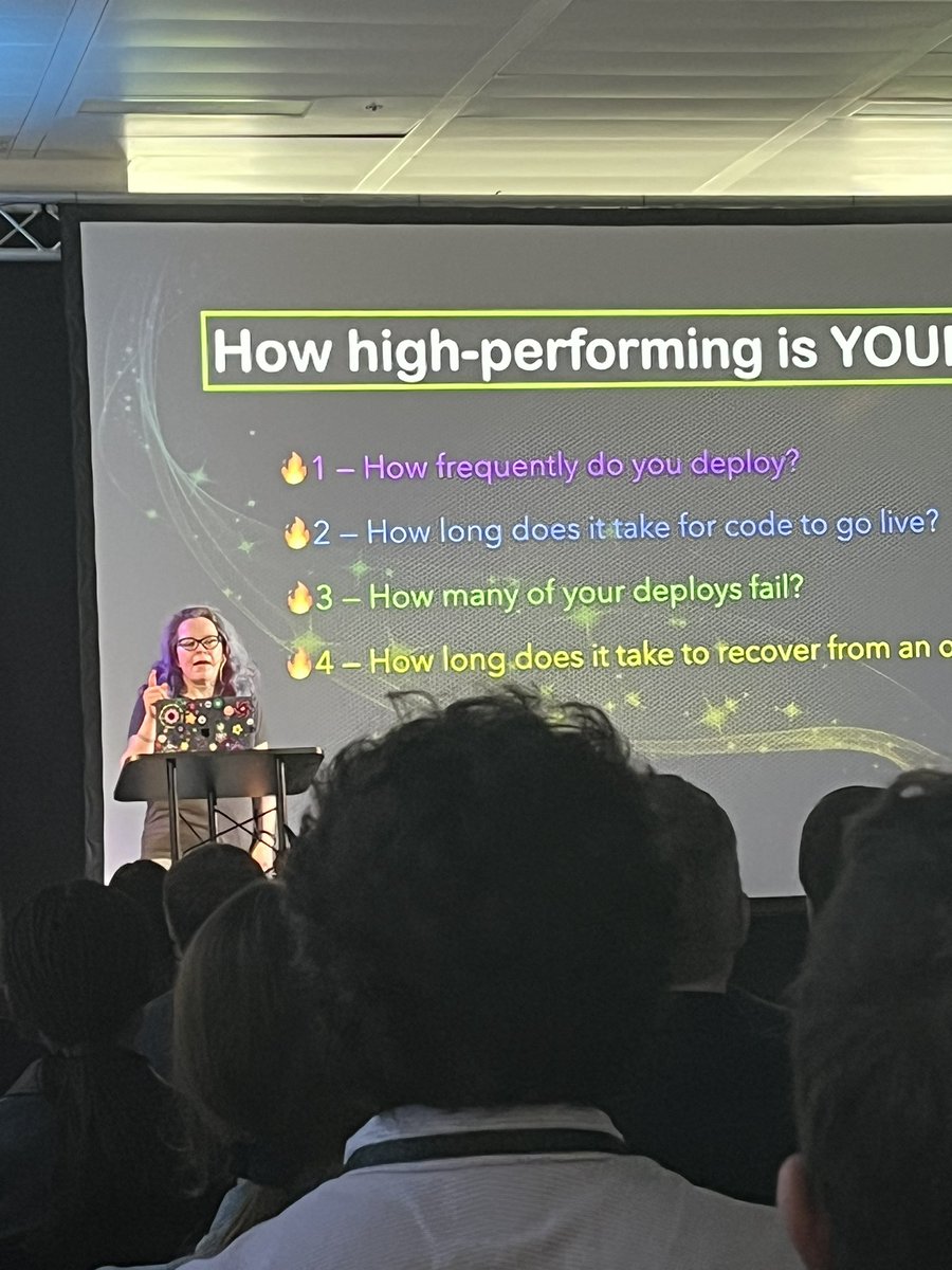 First time I’ve heard <a href="/mipsytipsy/">Charity Majors</a> in real life. 

Shit - she’s amazing.  #WTFisSRE