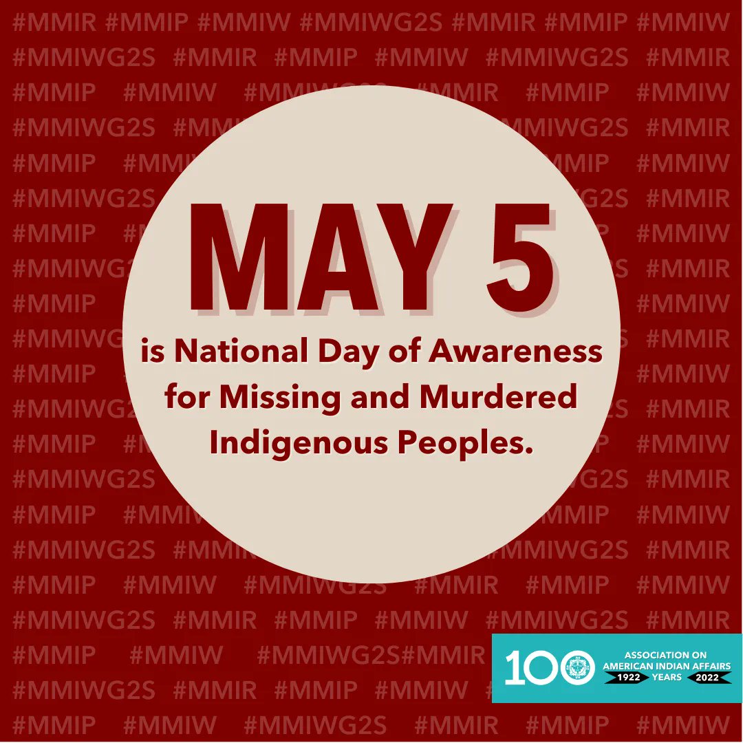 May 5 is the National Day of Awareness for Missing and Murdered Indigenous Peoples. Wear RED to show your support, take a pic, and share your photo with us!

Use hashtags #MMIR, #MMIP, #MMIW, #MMIWActionNow, #MMIWG2S and #NoMoreStolenSisters and tag us in your posts!