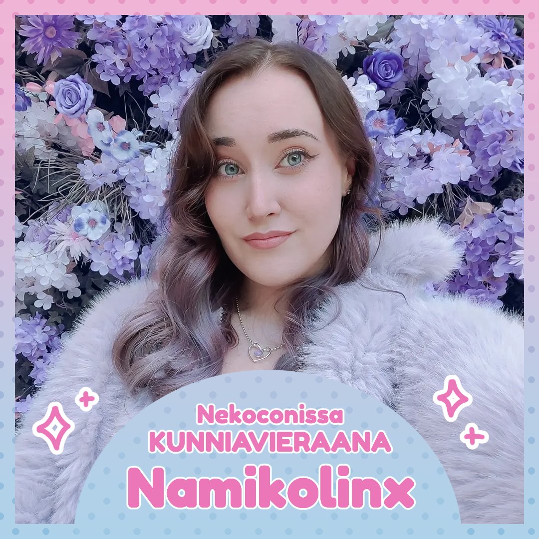 Nekocon (@nekoconfi) on Twitter photo Nekoconin kävijöitä ihastuttamaan saapuu myös kunniavieraamme <a href="/xNamikox/">Namikolinx</a> ✨ Tule mukaan kuuntelemaan Namin juttutuokiota Nekoconin lauantaina! Tarkemmat tiedot kunniavierasohjelmista julkaistaan lähempänä tapahtumaa 🐱✨ Nekoconin kävijöitä ihastuttamaan saapuu myös kunniavieraamme <a href="/xNamikox/">Namikolinx</a> ✨ Tule mukaan kuuntelemaan Namin juttutuokiota Nekoconin lauantaina! Tarkemmat tiedot kunniavierasohjelmista julkaistaan lähempänä tapahtumaa 🐱✨