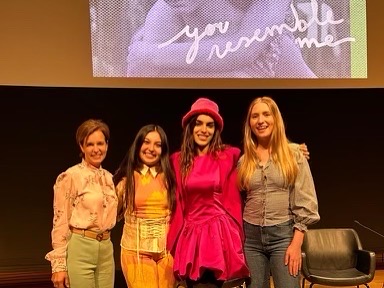 youresembleme's tweet photo. Moments from YOU RESEMBLE ME’s screening at Brown University for the @ivyfilmfestival, the largest student-run film festival in the world! Producer Elizabeth Woodward ‘15 and Executive Producer Marni Grossman ‘87 headed back to campus for a Q&amp;A with Director Dina Amer https://t.co/IPkVu1SoAB