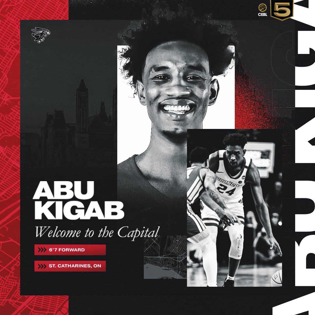 Ottawa BlackJacks (@ott_blackjacks) on Twitter photo BREAKING: We have signed <a href="/AbuKigab/">Abu Kigab</a> ๐ฅ
โ๏ธPlayed 26 games with <a href="/CanBball/">Canada Basketball</a>.
โ๏ธRecorded a double-double with the <a href="/Raptors/">Toronto Raptors</a> at the 2022 <a href="/NBA/">NBA</a> Summer League.
โ๏ธPlayed with <a href="/BroncoSportsMBB/">Boise State MBB</a> and <a href="/OregonMBB/">Oregon Men's Basketball</a>.
More: bit.ly/3npd9aQ ๐ BREAKING: We have signed <a href="/AbuKigab/">Abu Kigab</a> ๐ฅ
โ๏ธPlayed 26 games with <a href="/CanBball/">Canada Basketball</a>.
โ๏ธRecorded a double-double with the <a href="/Raptors/">Toronto Raptors</a> at the 2022 <a href="/NBA/">NBA</a> Summer League.
โ๏ธPlayed with <a href="/BroncoSportsMBB/">Boise State MBB</a> and <a href="/OregonMBB/">Oregon Men's Basketball</a>.
More: bit.ly/3npd9aQ ๐