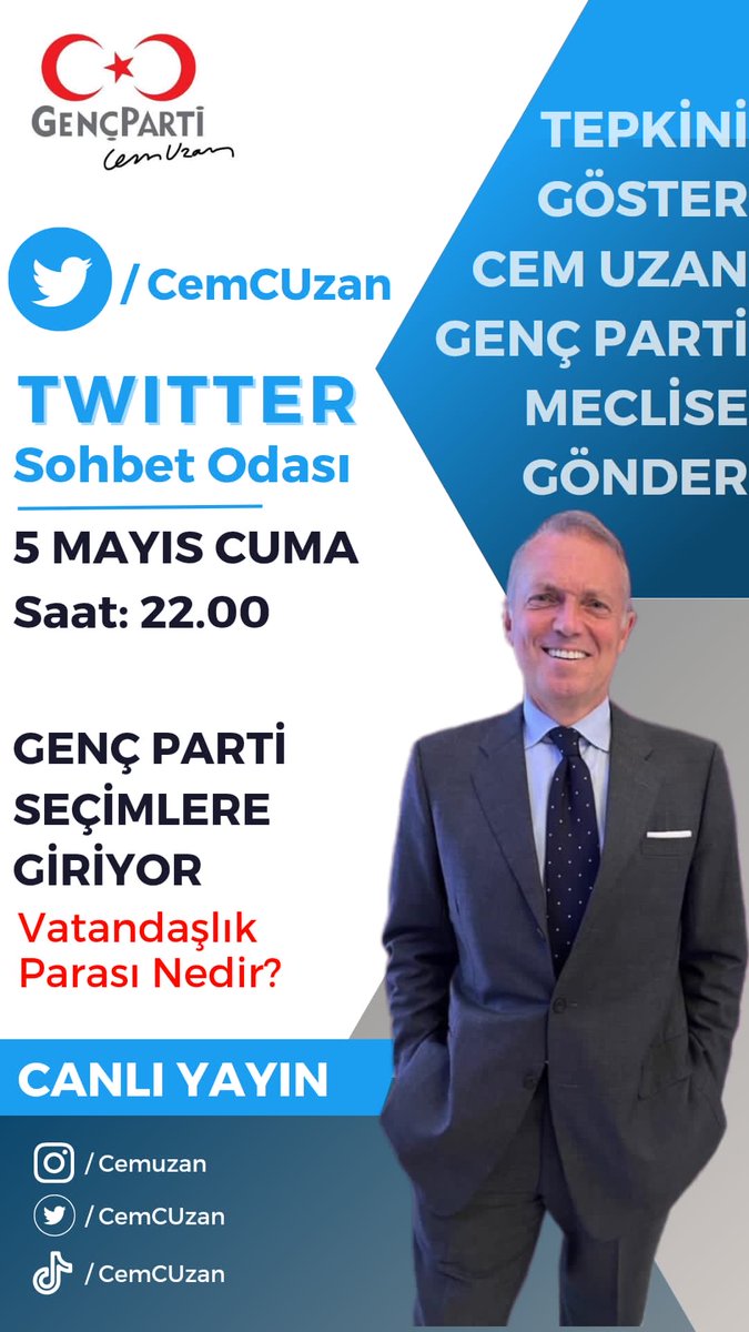 #cemuzan #vatandaşlıkparası #gençparti #seçim2023 #14Mayıs #genelaf #altın #istifa