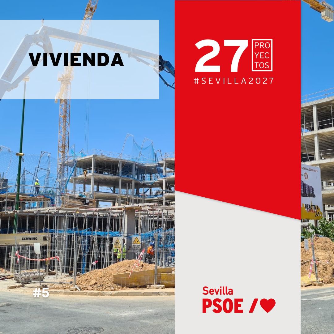 antoniomunozsev's tweet photo. 27 proyectos 🟡 #Sevilla2027 

🏗️ Proyecto # 05 Rehabilitación de viviendas.
Más de 90 millones de euros para el plan extraordinario de rehabilitación de edificios que alcanzará 1.500 viviendas.

🔴 La prioridad serán Los Pajaritos y Alcosa donde se invertirán 60 millones.

🔴 6 millones de euros para la instalación de ascensores en 50 edificios.

🔴 Rehabilitación de edificios para nuevos modelos de cohousing o coliving con 23 millones de euros financiados a través del plan municipal.