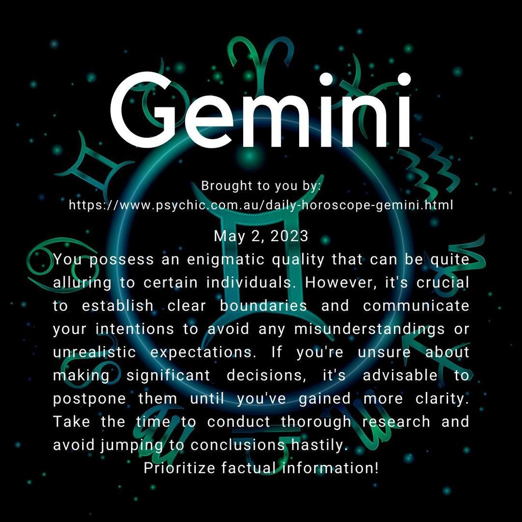 taurus2day's tweet photo. Full Gemini Horoscopes Link In Bio 
---
#horoscope #gemini #geminihoroscope #geminihoroscopes #astrology #mayhoroscope #dailyhoroscope #psychic https://t.co/qXPkh8sCal https://t.co/EUFExQpoPF