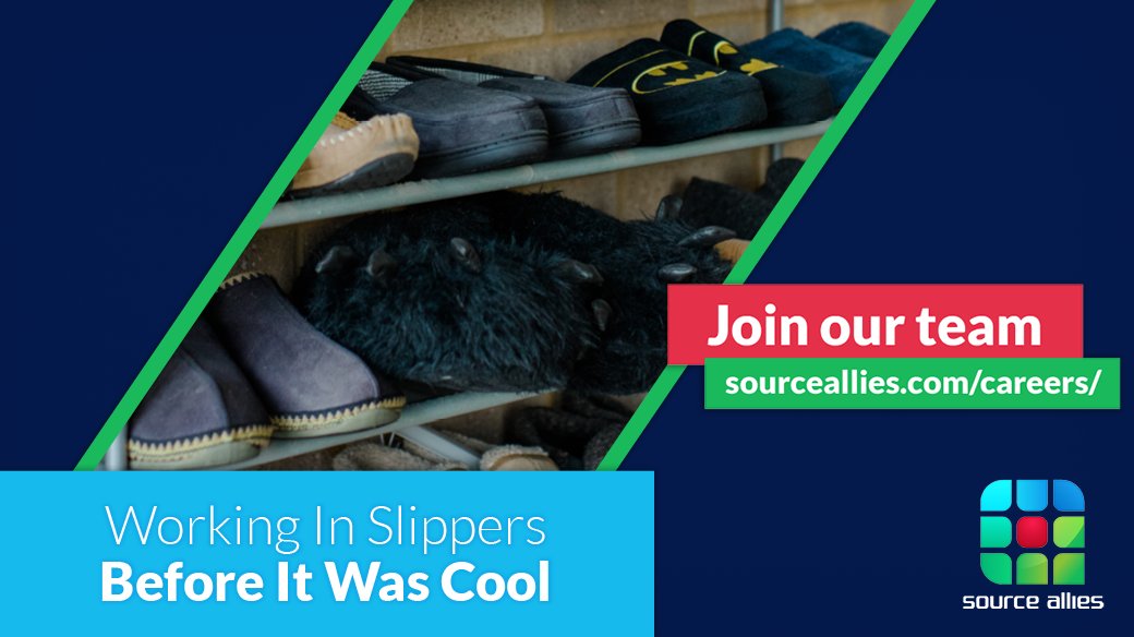 SourceAllies's tweet photo. Our s#lippers symbolize the #ownership #mindset we bring with us wherever we work. We act like owners, not renters; this mindset is empowering and rewarding. Learn more here https://t.co/YbHOiTVYUX
#tech #techjobs #hiringalert #teammates #empowerment #devops #enginer #programmer https://t.co/0Yz3xZnZxh