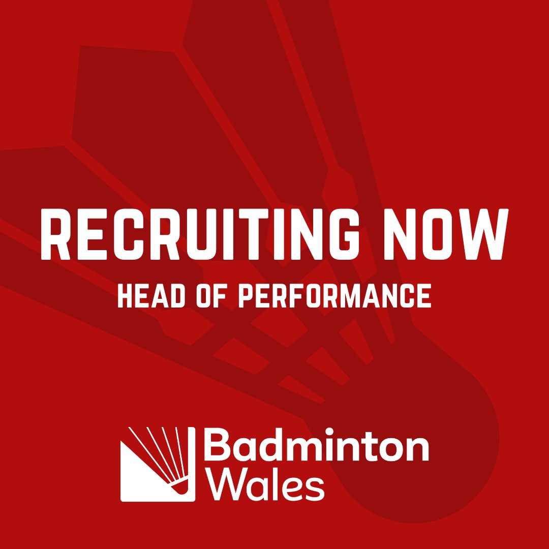 Badminton Wales wishes to appoint a Head of Performance to oversee all operational aspects of performance and player development. Download the recruitment pack buff.ly/3LJhihY